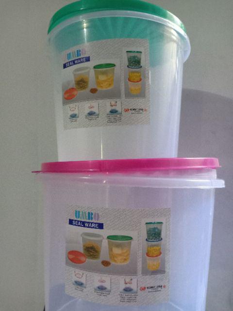 Sealware/toples/tempat Kerupuk 10ltr Plastik Komet Star Makanan Kue Es Biskuit