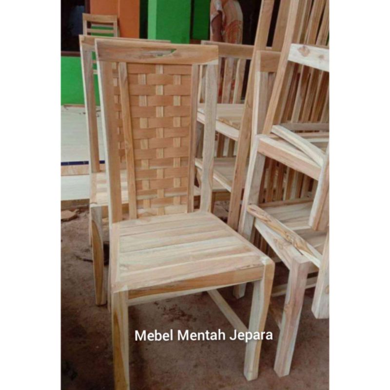 Kursi Makan Jati Mentah Jepara