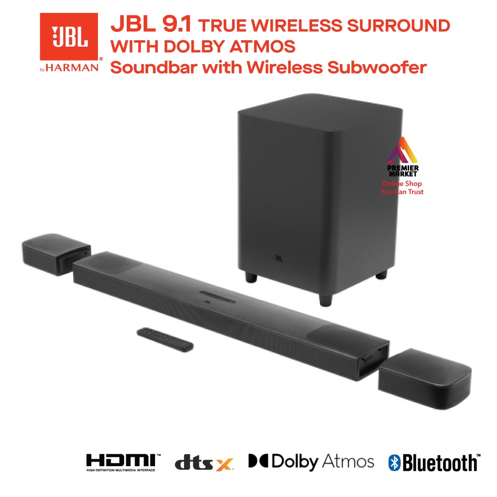 JBL Bar 9.1 Dolby Atmos Soundbar with Wireless Subwoofer