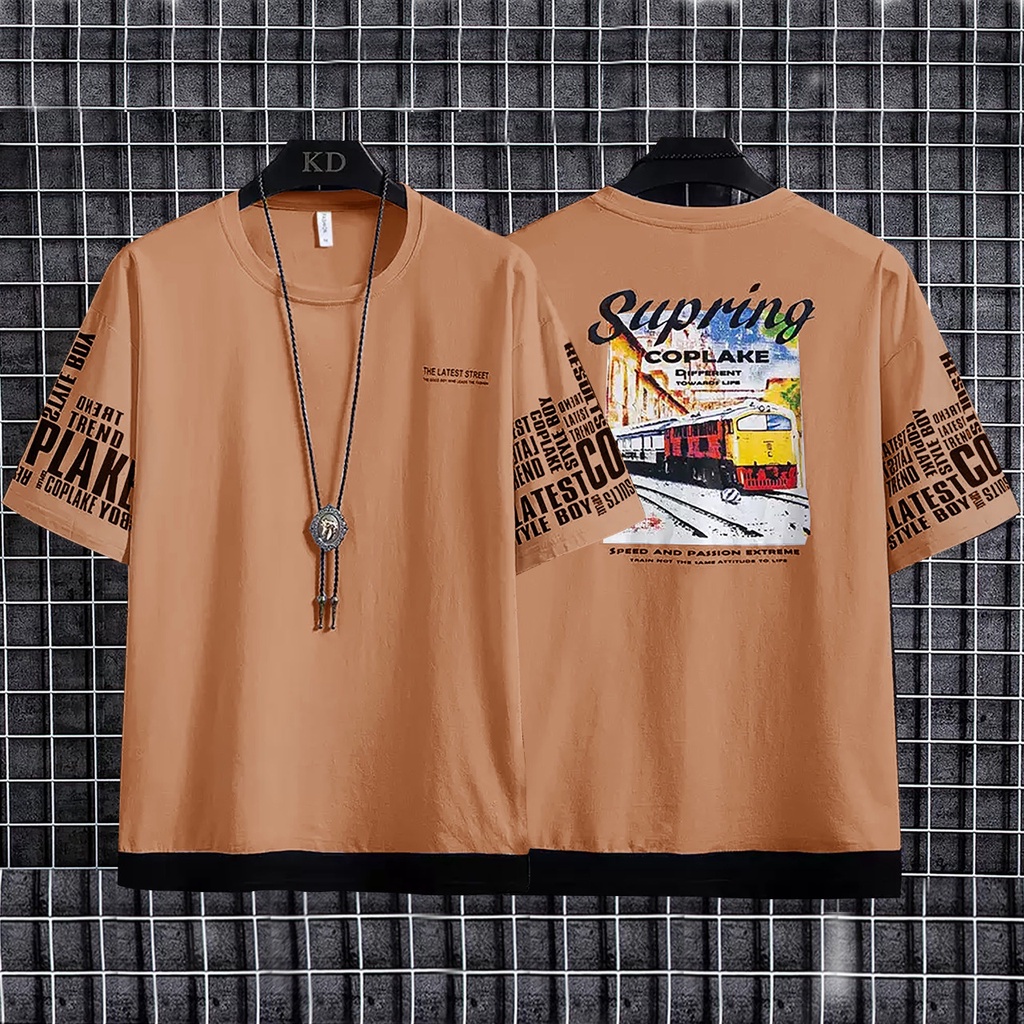 COD/ARPIOSSHOP - BAJU PLAKE - KAOS PRIA KEREN MODEL KEKINIAN