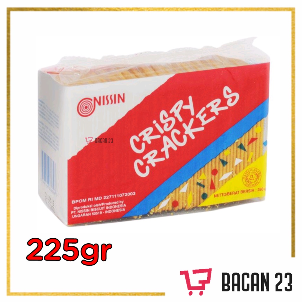 

Nissin Crispy Crackers (225gr) / Biskuit Krekers / Bacan23 - Bacan 23