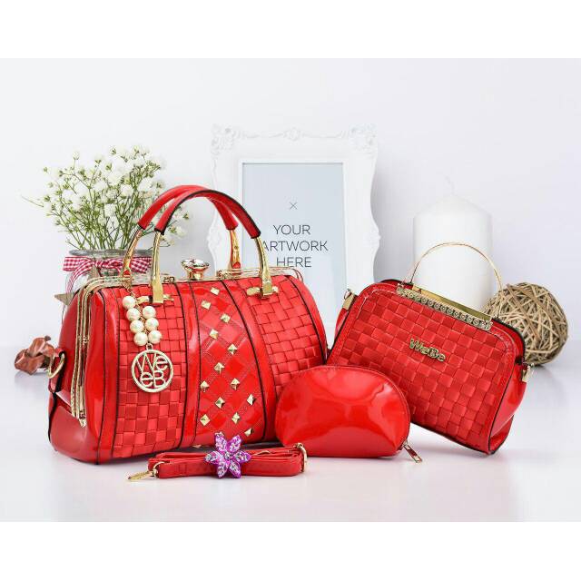 TAS WANITA BATAM IMPORT BRANDED WEBE BEHEL CLARIBEL 8326