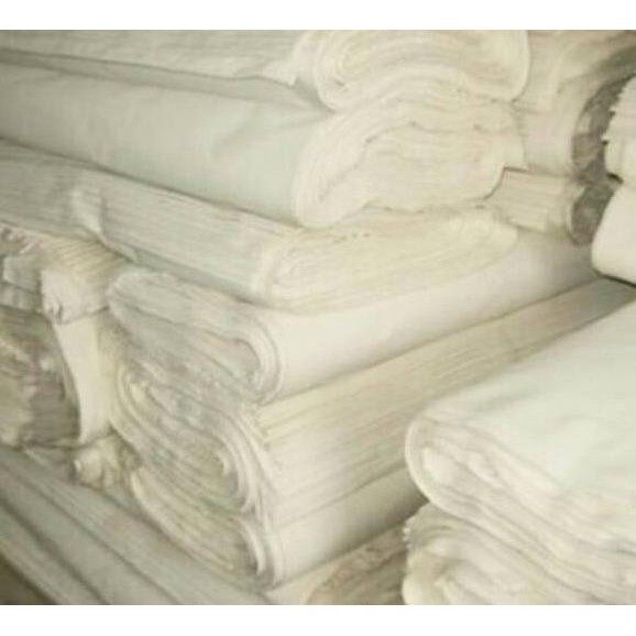 ✨STAR✨ [TERMURAH] bahan kain putih polos 0.5 meter rayon santung mori backdrop foto