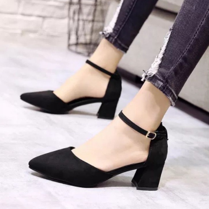 ZUFAR - CAMIDYA CHUNKY HEELS/Heels Sepatu Wanita /Sepatu Kerja Wanita/FORMAL BLOCK HEELS/HEELS CANTIK