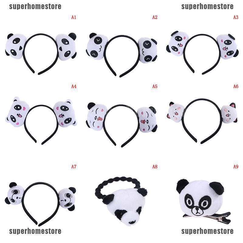 SPH Bando Jepit Rambut  Anak  Perempuan  Model  Panda Bahan 