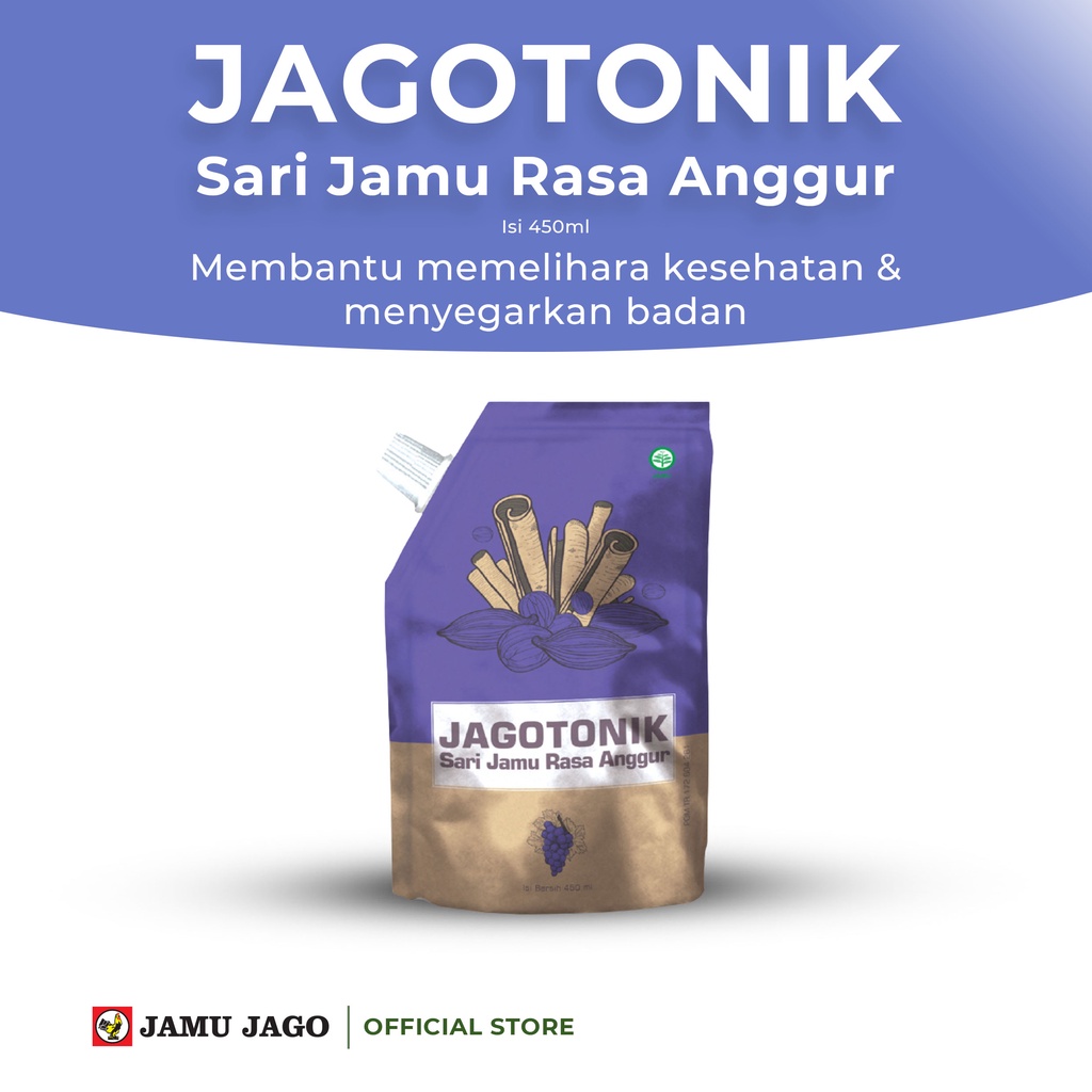 

Jagotonik Sari Jamu Rasa Anggur Minuman Kesehatan dan Bahan Campuran Jamu