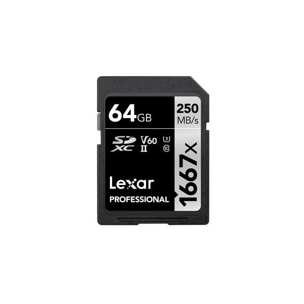 Lexar Professional 1667x SD Card XC 64GB Up To 250MB/s - Garansi Resmi