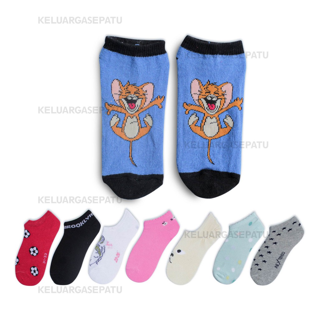 kaos kaki anak pendek motif KAOS KAKI karakter ukuran PAUD TK SD KAOS KAKI pendek anak SEMATA KAKI