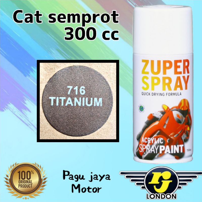 pilox pilok TITANIUM 300cc zuper spray cat semprot spray paint produk dari rj london