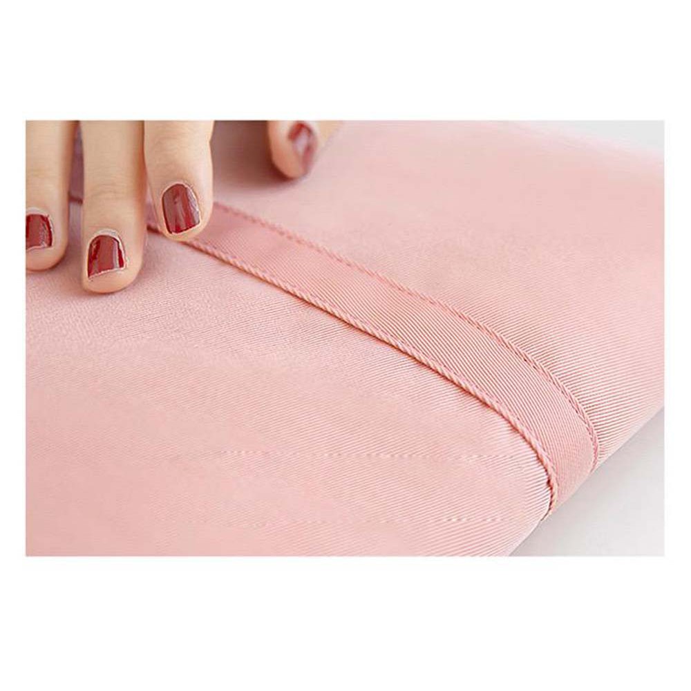 Tas Laptop / Macbook Sleeve Jinjing Women Woven Nylon Bag 13 14 inch - pink