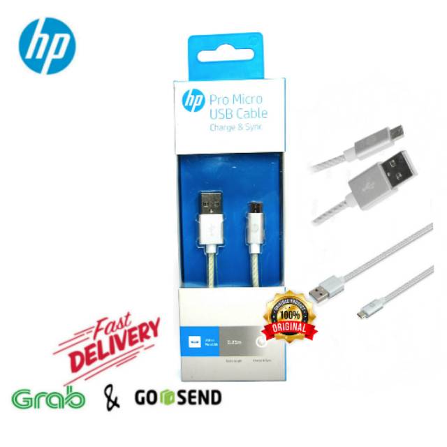 Hp Pro micro usb kabel charge &amp; sync 25cm white