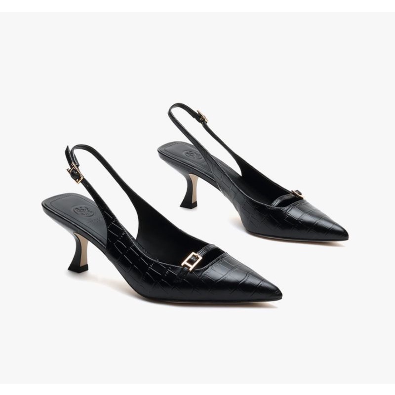 FLASH SALE STACCATO HEELS LEATHER BLACK SIZE 36 - 40 NEW ORIGINAL