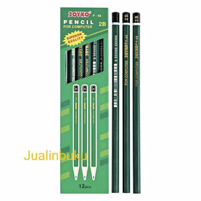 

Joyko Pencil 2B For Computer isi 12 pcs Pensil Komputer