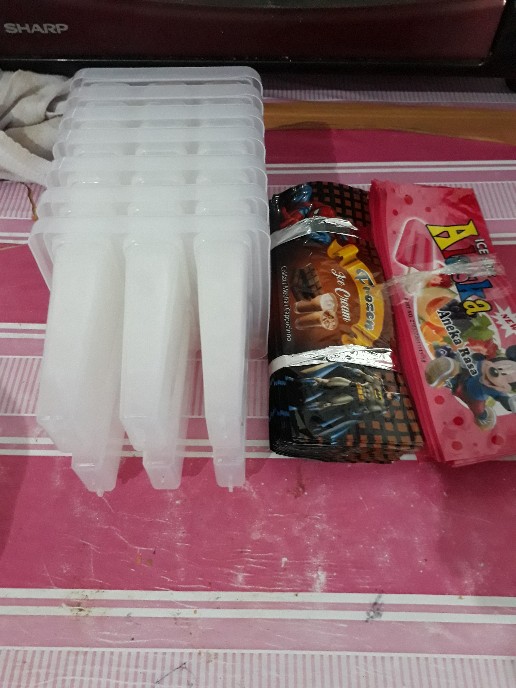 Kemasan Ice Stick Alaska / Plastik Es Krim Panjang / Plastik Es Gambar / Bungkus Es Lilin Lolin