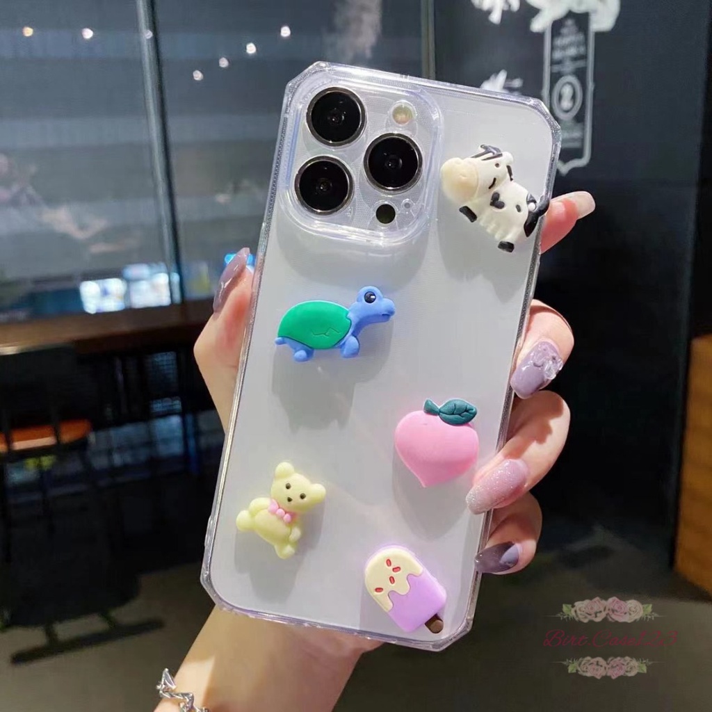 Y022 CLEAR CASE SOFTCASE CLEAR JELLY KARAKTER 3D CUTE XIAOMI REDMI 8 9 9A 9C NOTE 8 9 10 PRO BC6089