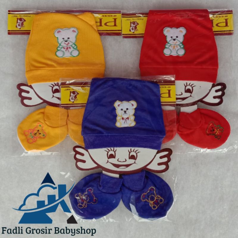 Topi Bayi Kupluk Bayi Set Sarung Kaki Terbaru