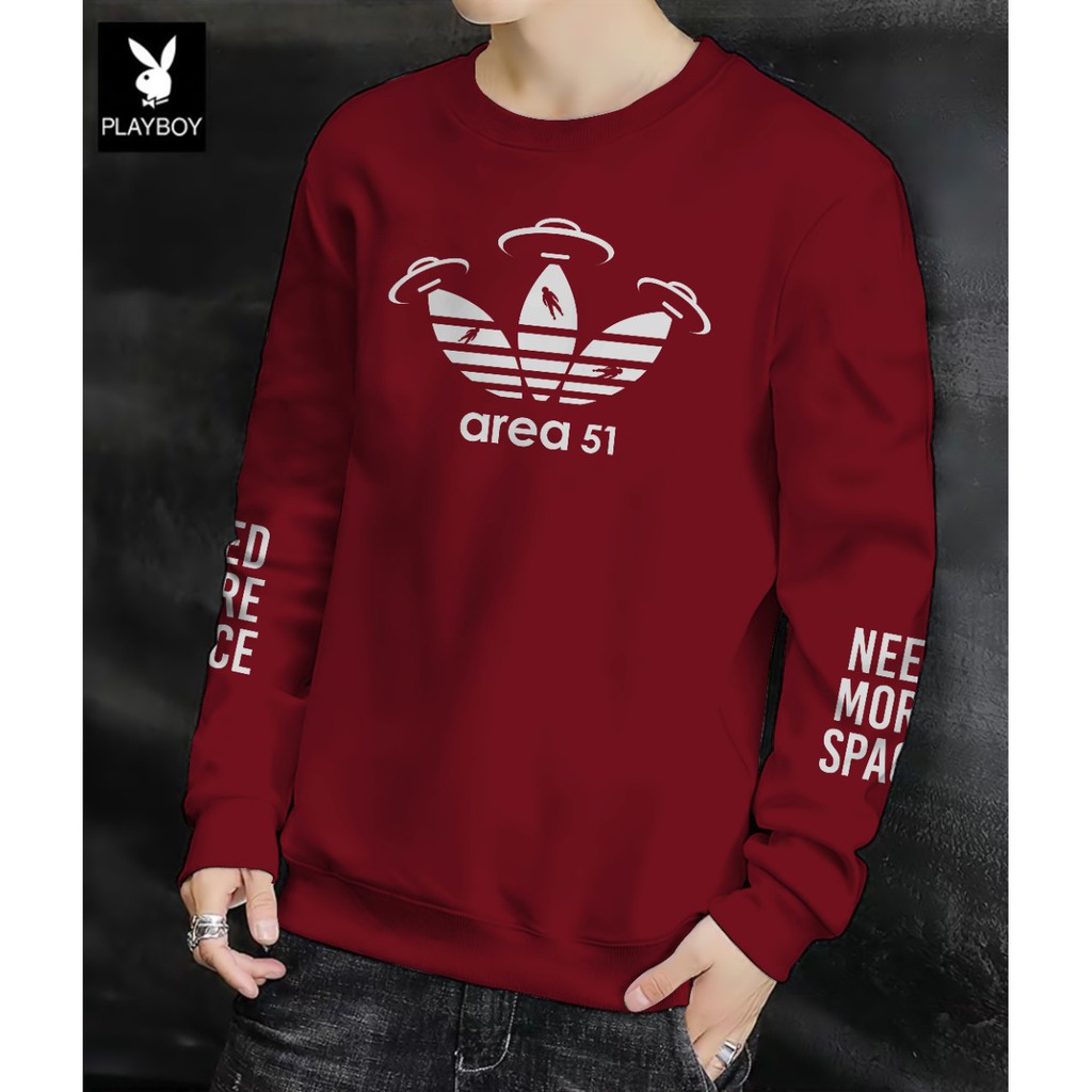 Sweater Pria/Sweter Pria/Sweter/Sweater  Panjang Area 51 Bahan Babyterry UK L-XL