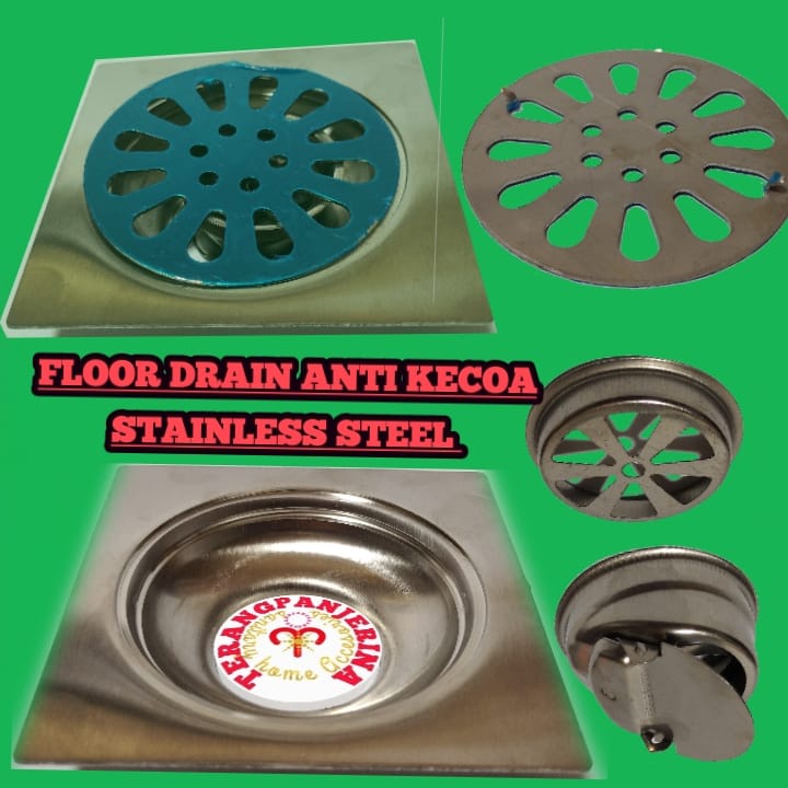 floor drain anti kecoa tikus stainless saringan pembuangan  air got