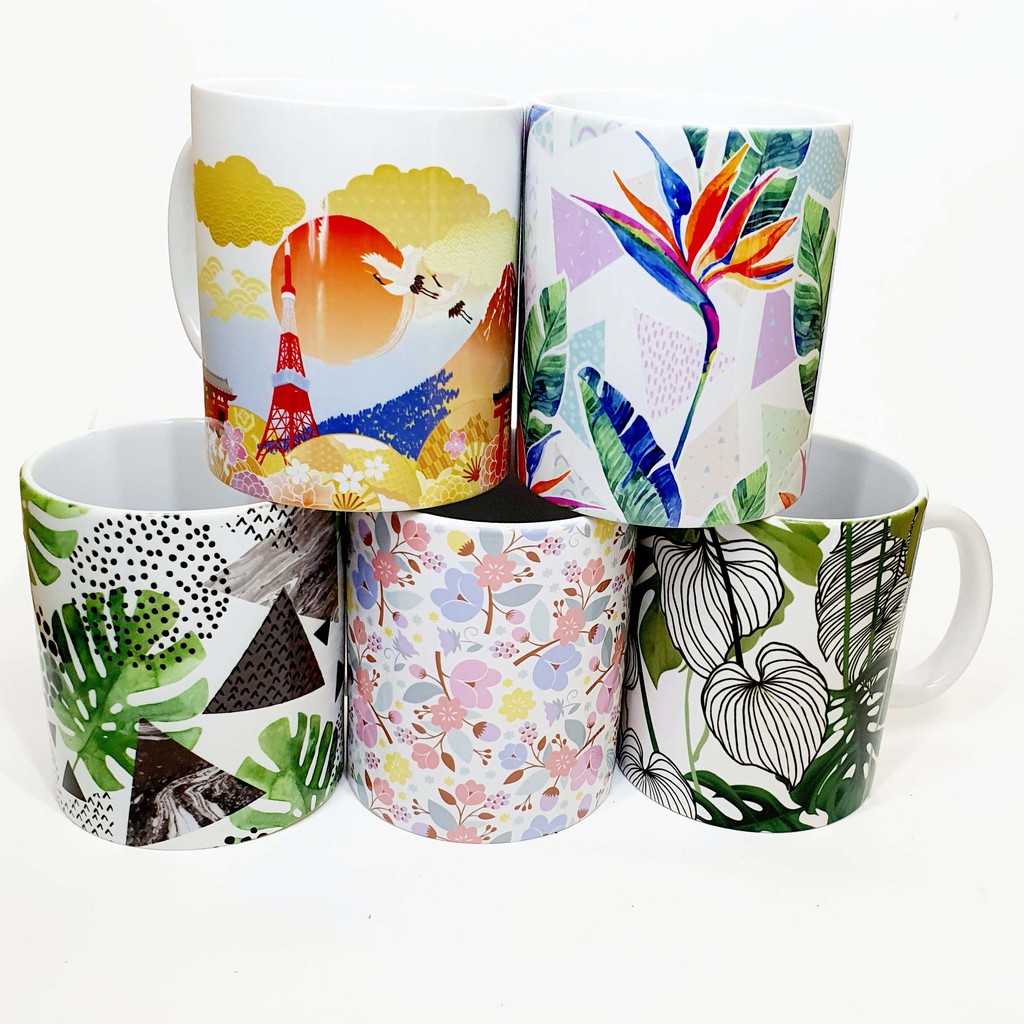 MUG GELAS AIR MINUM MOTIF