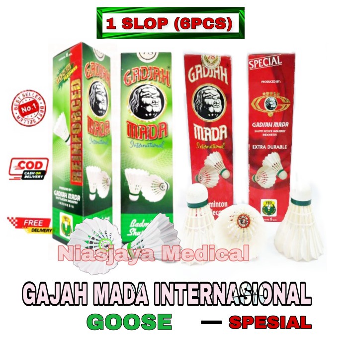 shuttlecock gajah mada special 6 original/ shuttlecock Gajah Mada Goose Koq Gajahmada  Spesial/ Koq 