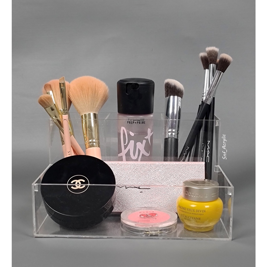 BRUSH HOLDER ACRYLIC / KOTAK SKINCARE / KOTAK BRUSH / PENYIMPAN SKINCARE / KOTAK PENYIMPAN BRUSH