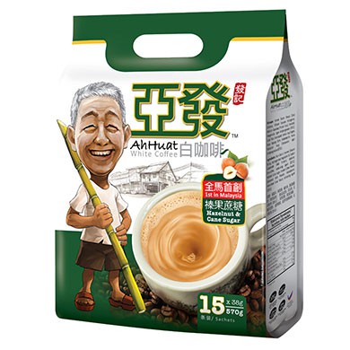 

Ahuat Hazelnut White Coffe With Cane Sugar