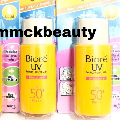 Biore Uv Perfect Protect Milk Moisture Spf 50 Kuning Shopee Indonesia