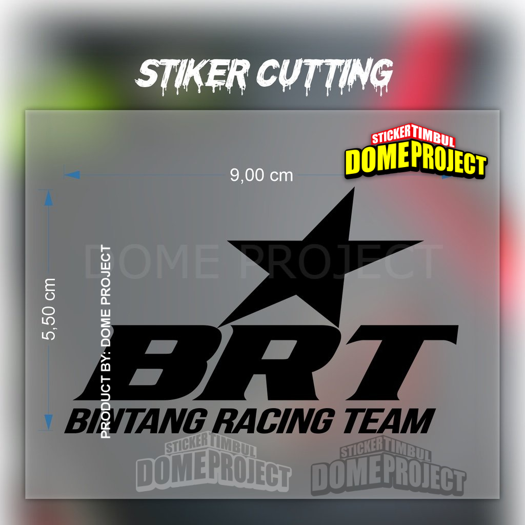 Stiker BRT Stiker Cutting Motor