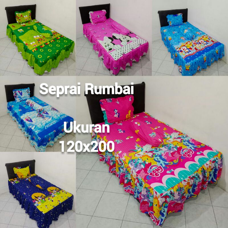 Sprei Rumbai 120x200 Sprei Singel 120x200 Sprei Doraemon Sprei Hellokitty