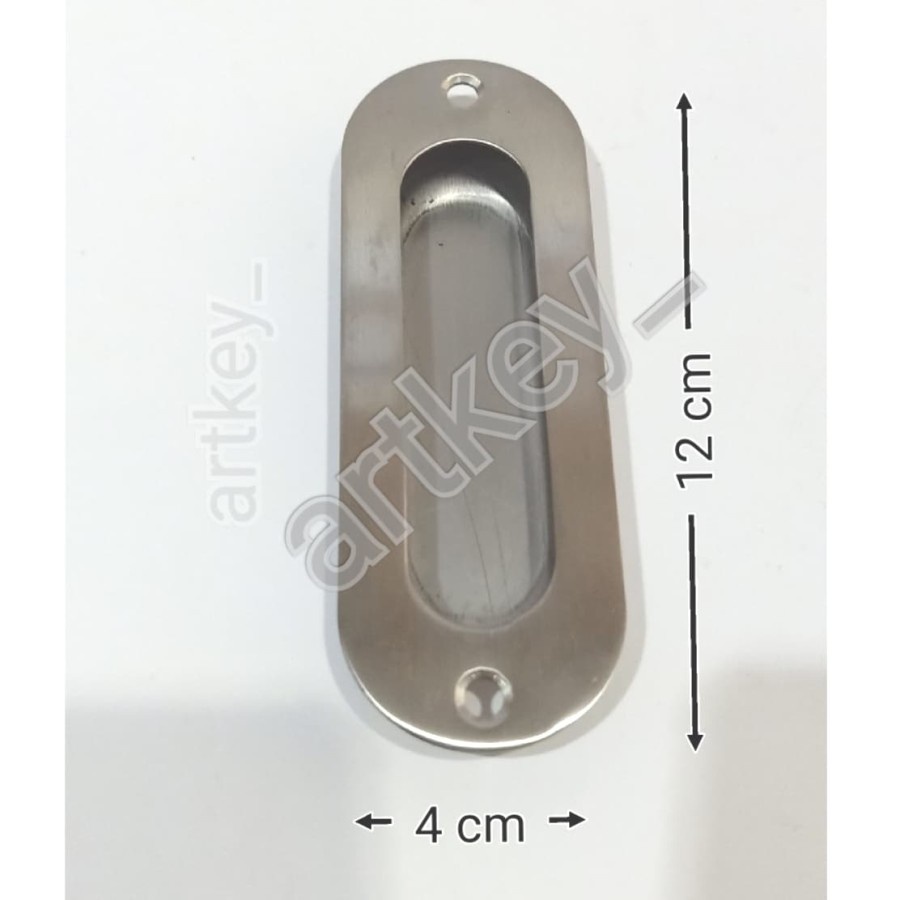 Handle/Tarikan Tanam OVAL Stainless steel- SSS