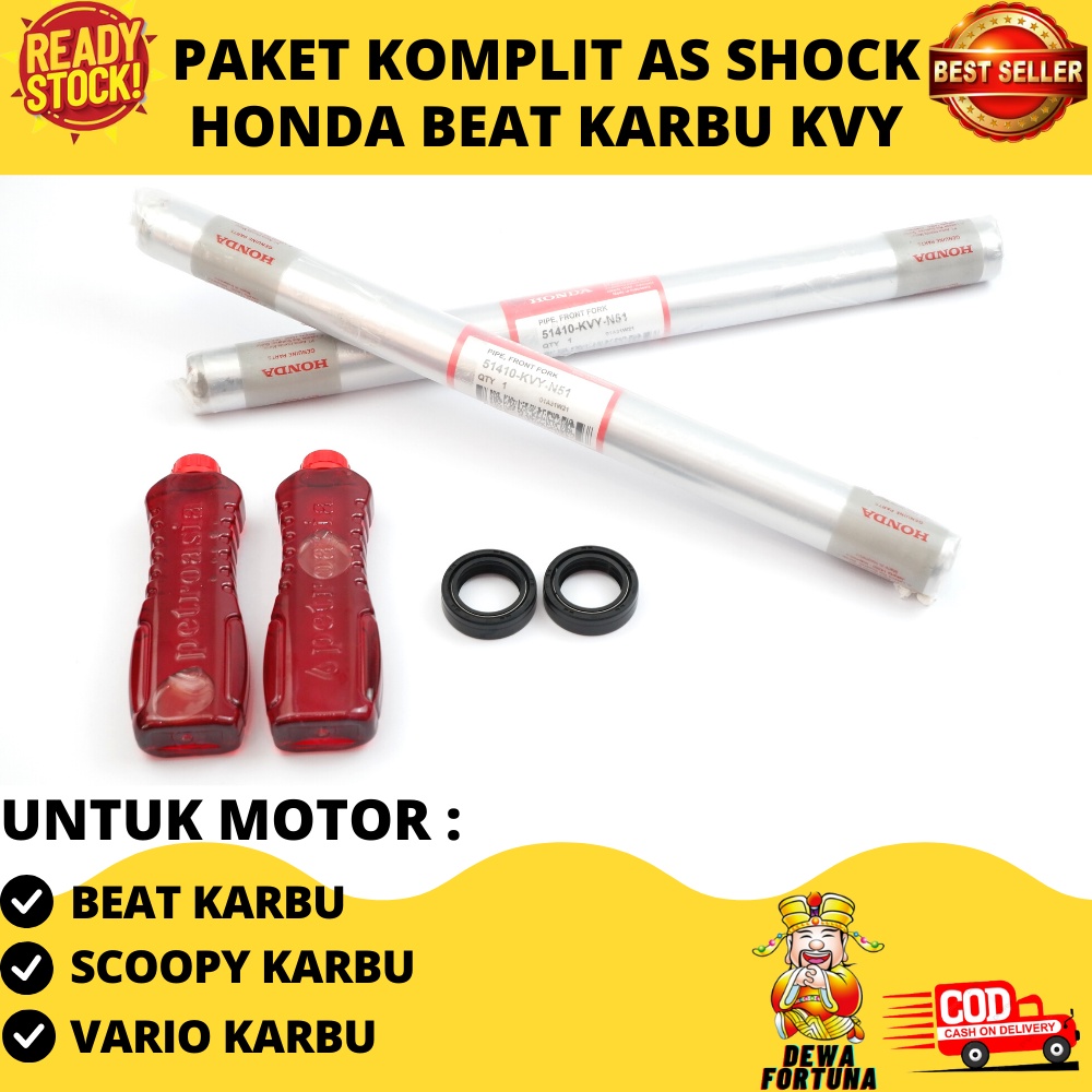 AS SHOCK DEPAN - AS SOK BEAT - Paket As Shock Sok Breaker Depan KVY Honda Beat Karbu Scoopy Karbu & 