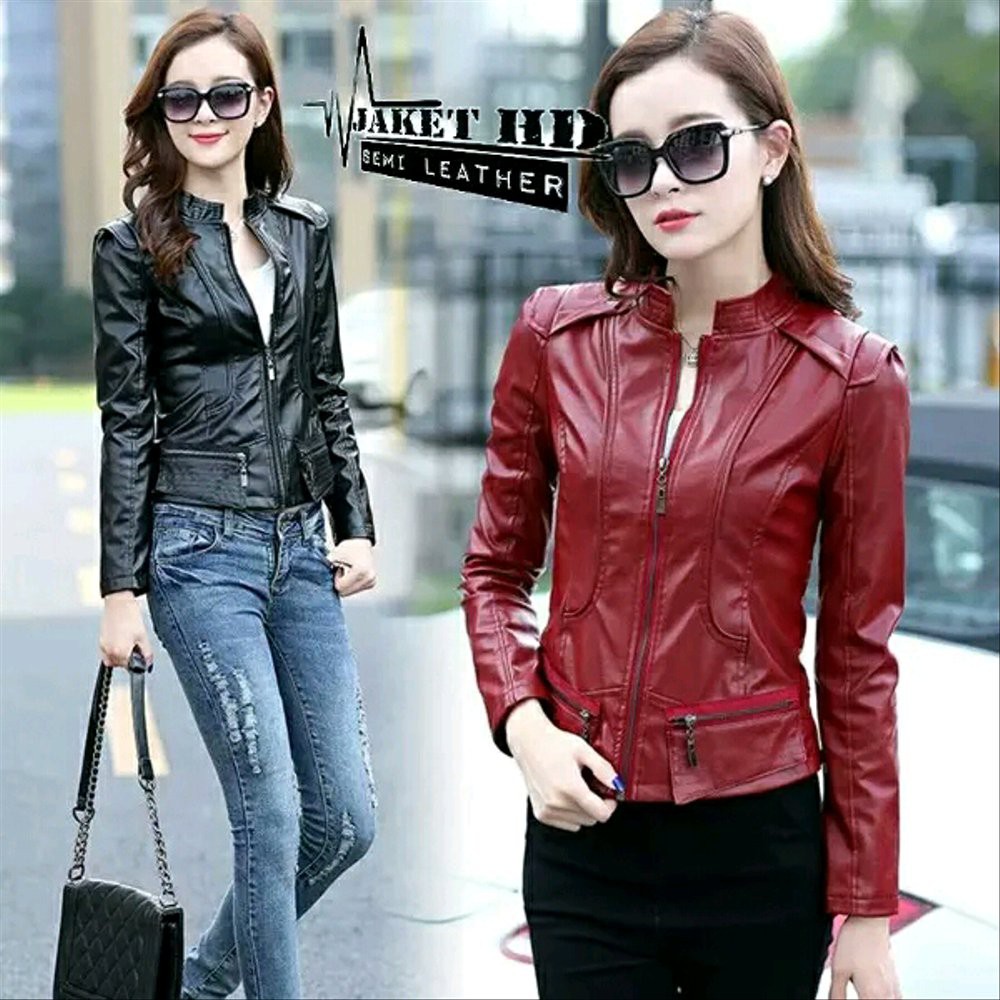 jaket semi kulit cewek keren.gaul. Obral