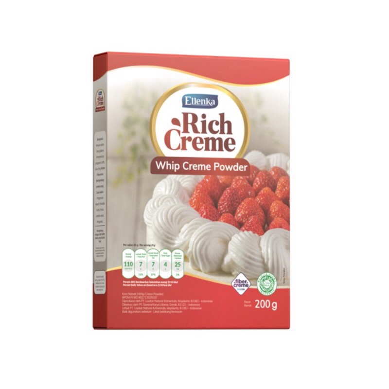 Ellenka Rich Creme 200gr Whip Creme Powder whipping cream