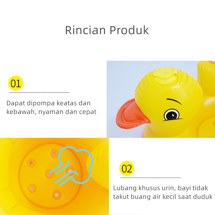 Sofa Bayi Belajar Duduk PVC Inflatable Baby Chair Kursi Makan Bayi Sofa Tiup Balon Bayi WJ12 WJ13