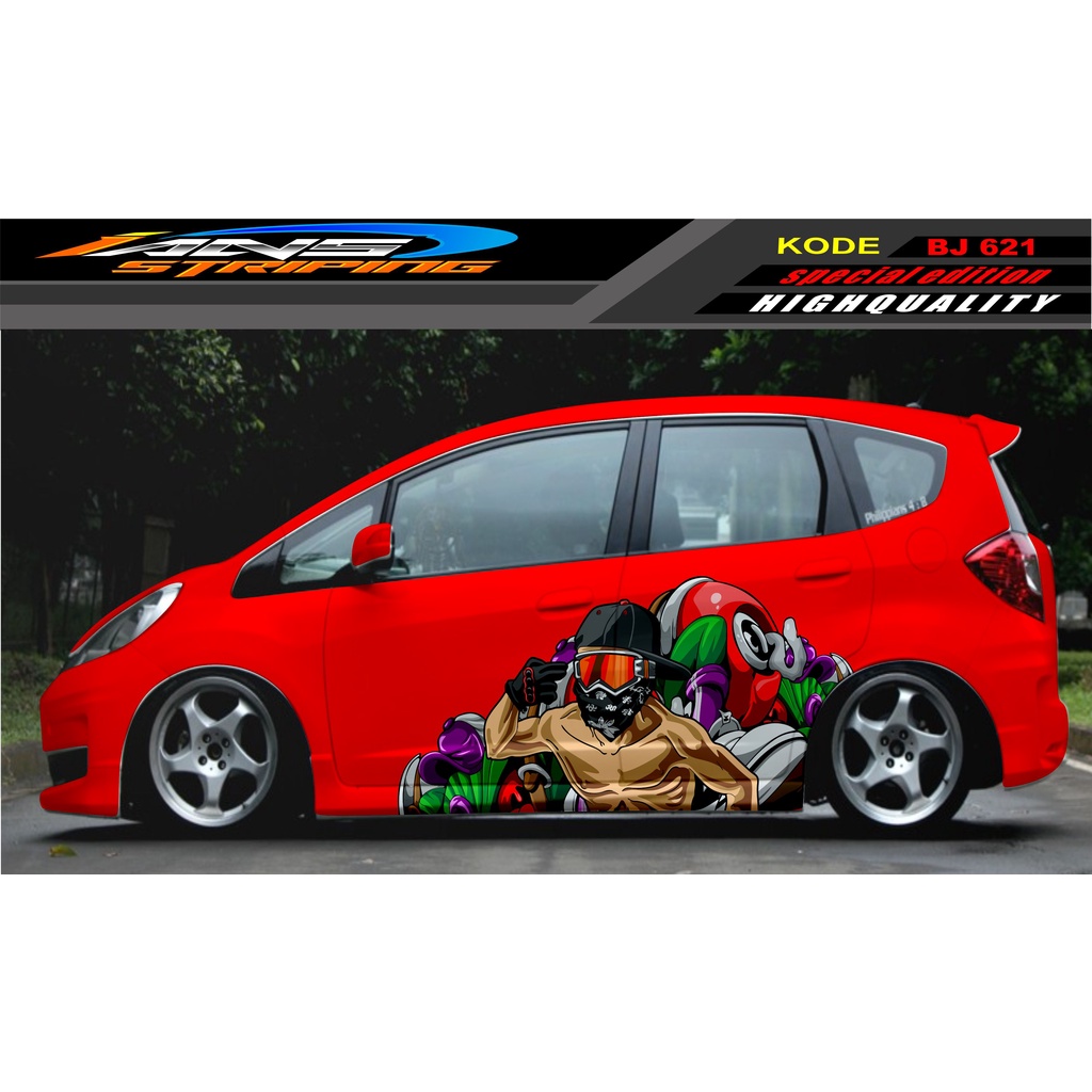 DECAL STICKER MOBIL JAZZ BRIO AVANZA SIGRA YARIS / STIKER VARIASI MOBIL / MODIF STICKER MOBIL 622