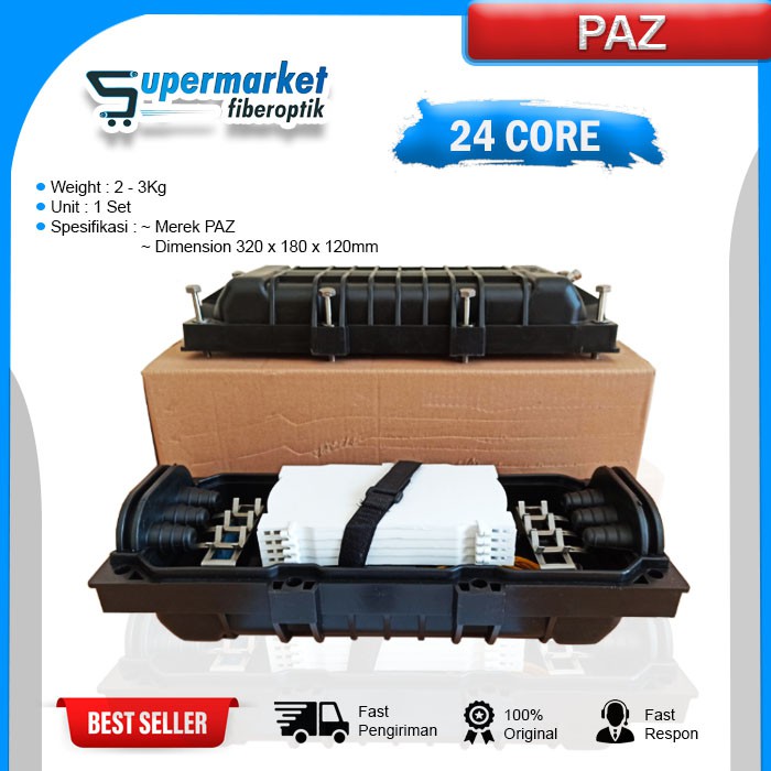 Fiber Optik Joint Closure UC 24core Merek PAZ
