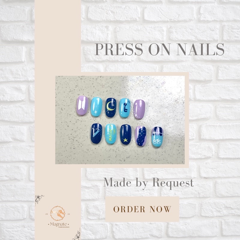 BTS MAGIC SHOP - FAKE NAILS / PRESS ON NAILS / KUKU PALSU BTS