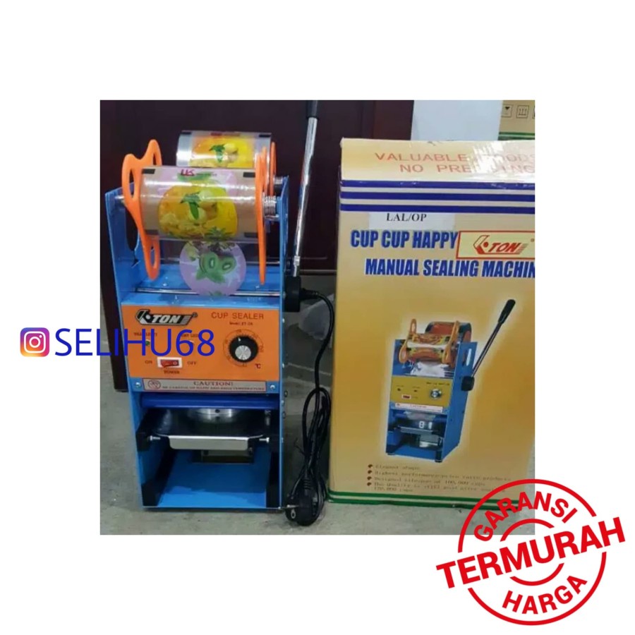 Mesin Pres Gelas Cup Selaer Eton ET-D8 Cup Sealer Murah Garansi