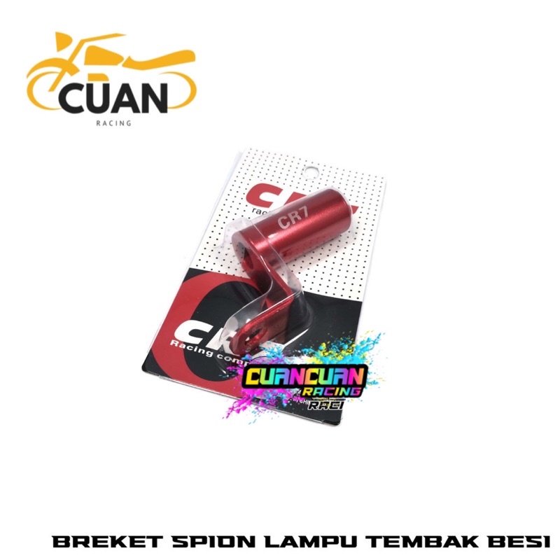 Breket Spion Dudukan Lampu Tembak Pasang di Spion Motor untuk Holder Lampu tambahan