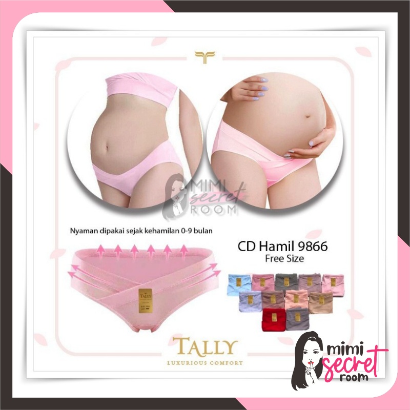 ❤ MIMI ❤ Celana Dalam Wanita Ibu Hamil Sepinggul Mini Cut Tally 9866 9859 CD hamil All Size