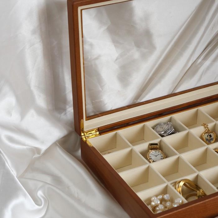 Wooden Jewelry Box 24 parts / Box Perhiasan