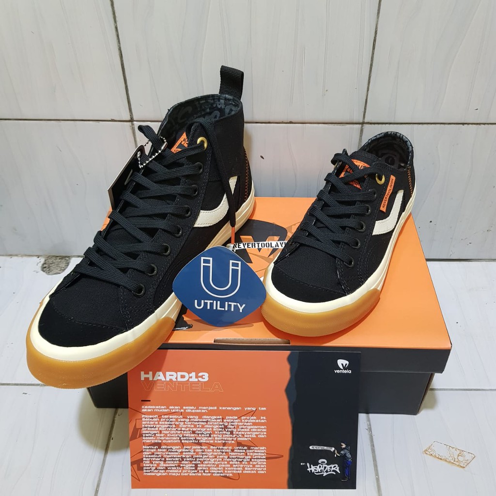 Sepatu Ventela X NeverTooLavish (Hard Noir 13) High