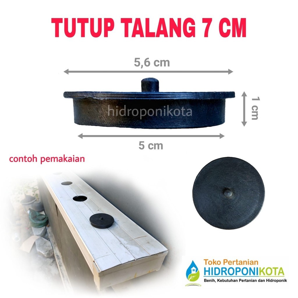 tutup talang 7cm