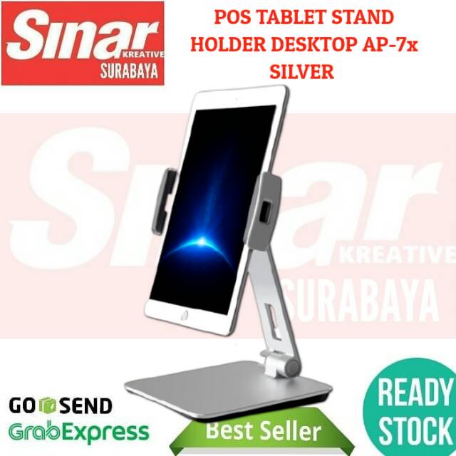 POS Tablet Stand Holder Desktop AP-7X SILVER COLOR