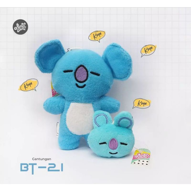 Gantungan Kunci Boneka BT21 Rumah Warna