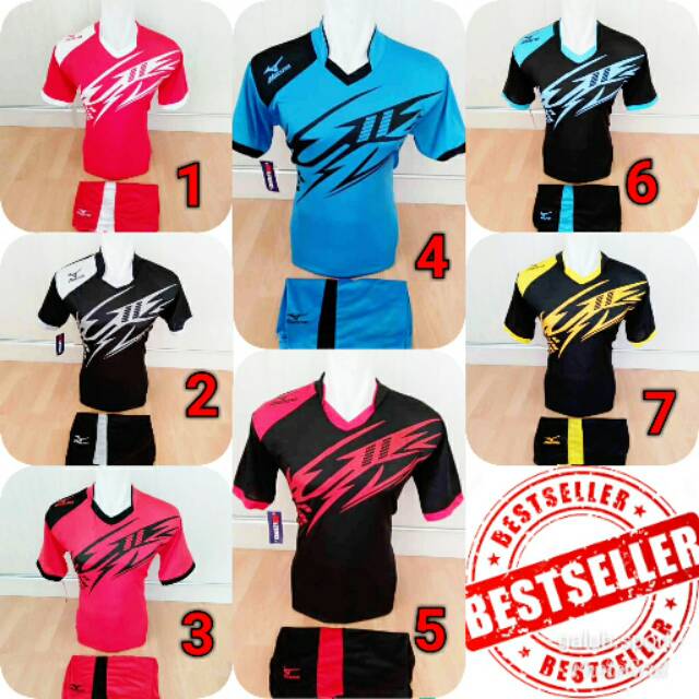 Setelan kaos futsal jersey team sepakbola