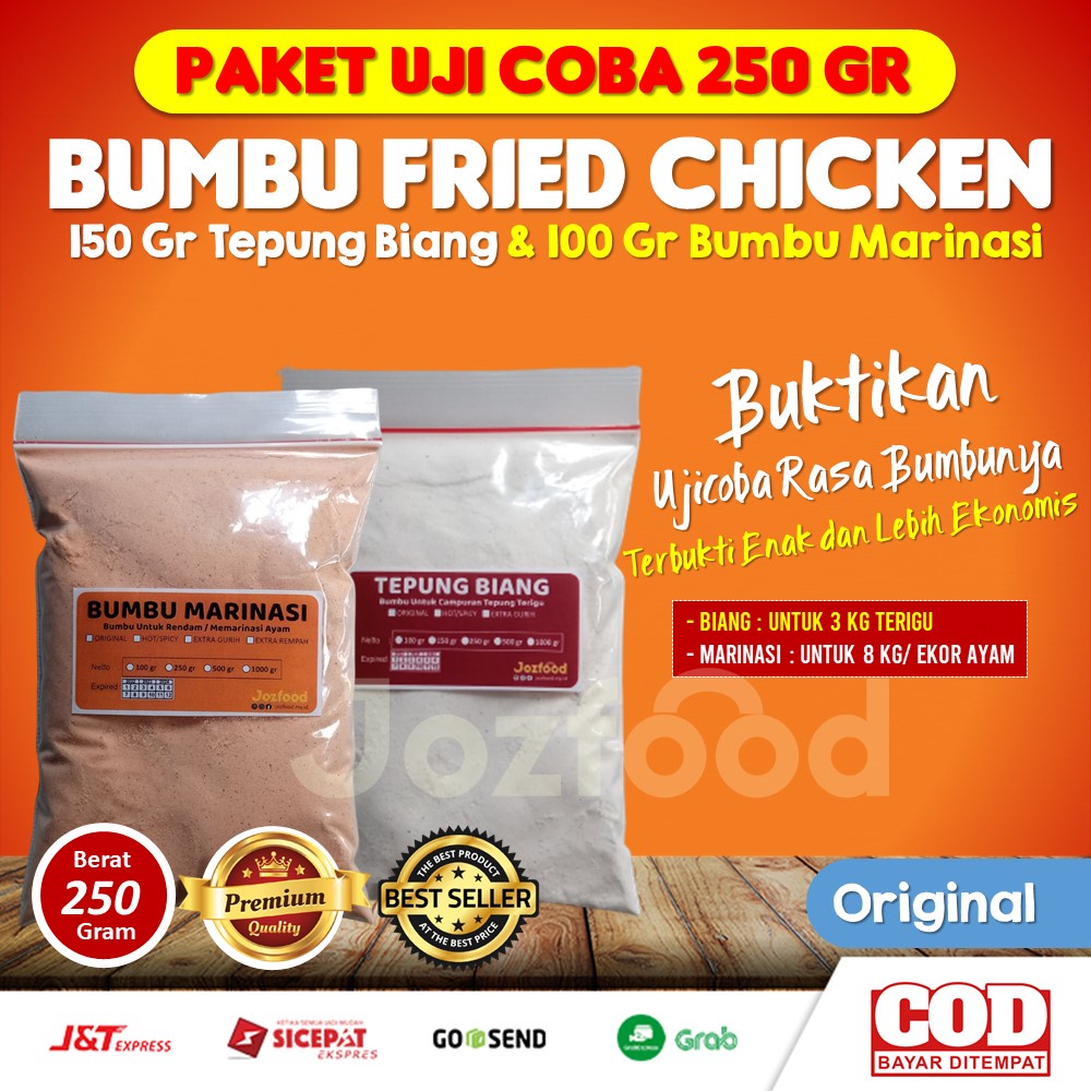 

Tepung Biang fried chicken bumbu inti chicken Geprek tepung ala KFC