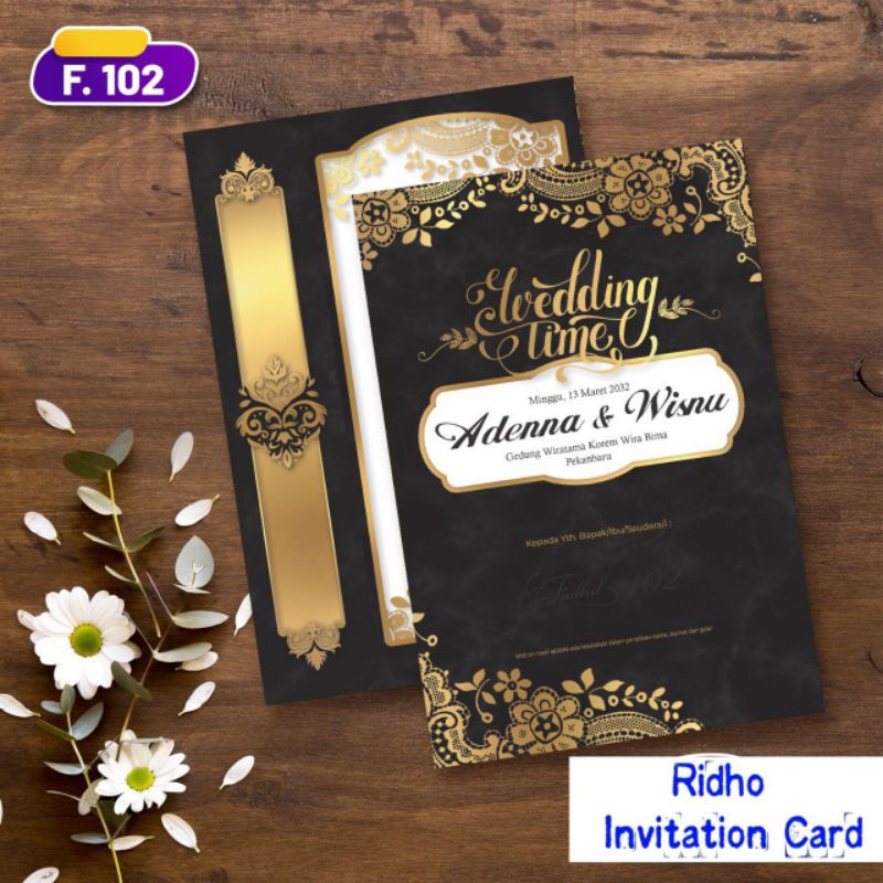 

Undangan Pernikahan Simple Cantik Elegan dan Murah Seri Fadhil 102
