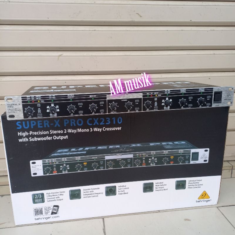 CROSSOVER BEHRINGER CX2310 CROSSOVER AKTIF 2/3 WAY CX 2310