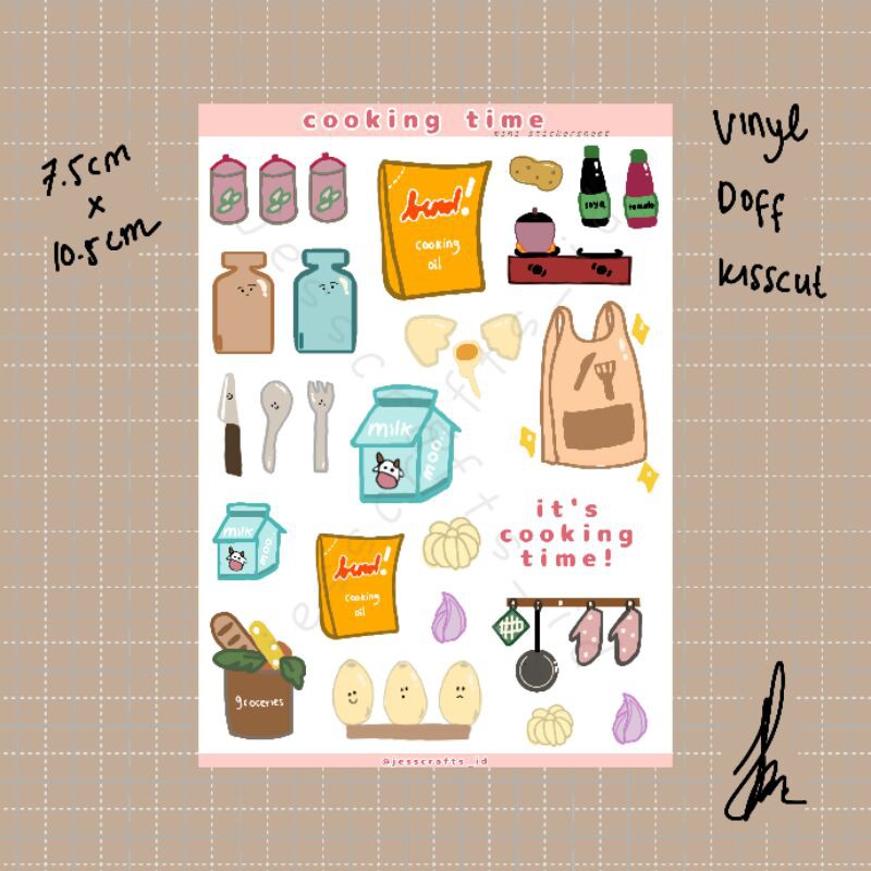 

[Jesscrafts] mini stickersheet cooking time